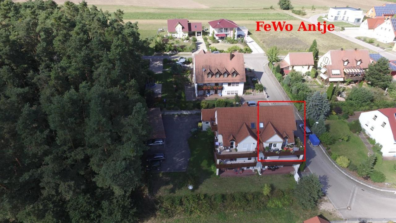 Ferienwohnung Fraenkisches Seenland - Fewo Antje Mitteleschenbach Ngoại thất bức ảnh